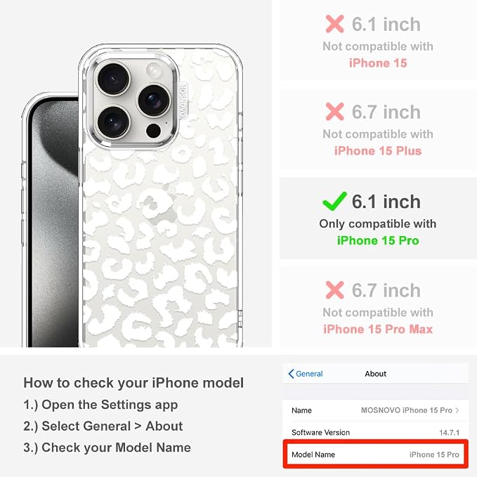 MOSNOVO Case for iPhone 15 Pro - Image 2