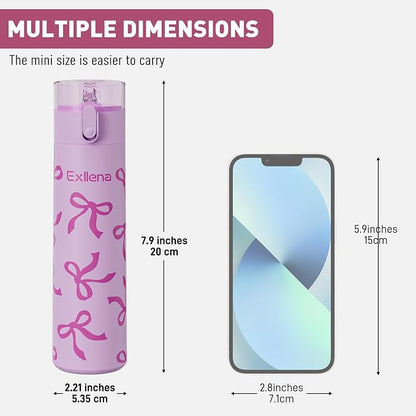9oz Small Water Bottles with Straw, Mini Water Bottle with One-Hand Open Design - Image 2