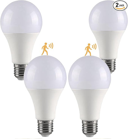 GEPLAD 4-Pack Outdoor Motion Sensor LED Light Bulbs, 12W Dusk to Dawn Bulb by GEPLAD