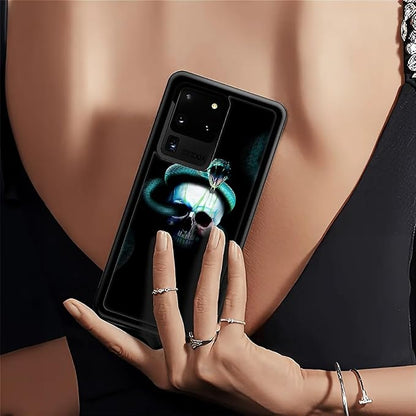 for Samsung Galaxy S20 Ultra Case, Skeleton Winding Snake Pattern Graphic - Image 6