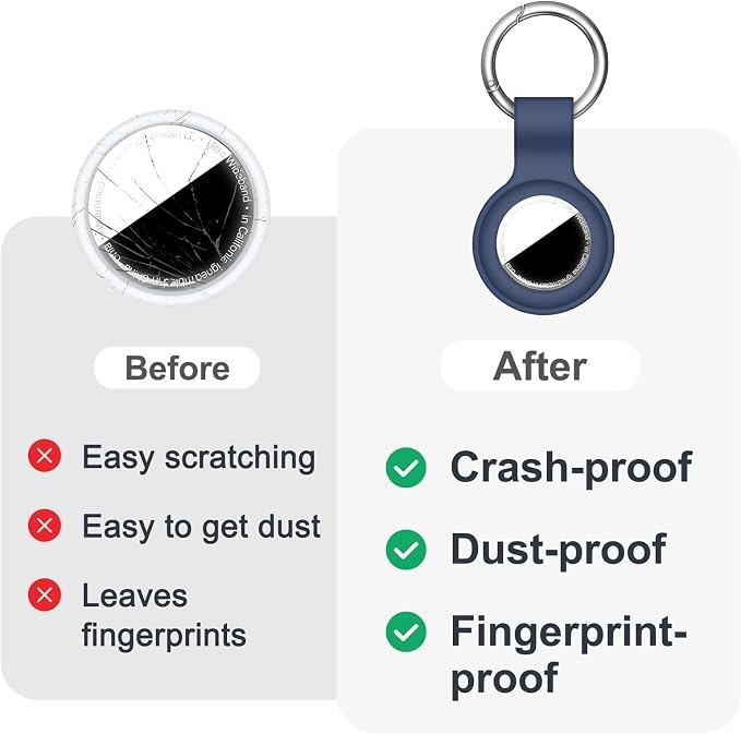 Linsaner Compatible with AirTag Case Keychain - Image 6