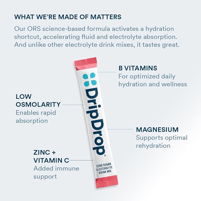 DripDrop Sugar Free Hydration Packets - Image 7