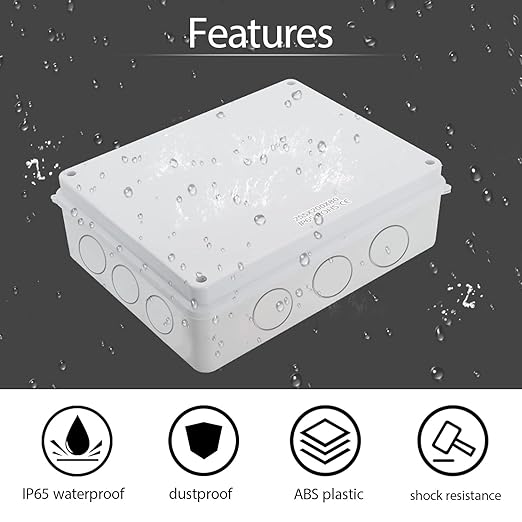 LeMotech Junction Box, Electrical Box IP65 Water Resistant Dustproof ABS - Image 6