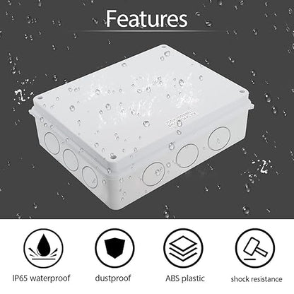 LeMotech Junction Box, Electrical Box IP65 Water Resistant Dustproof ABS - Image 6