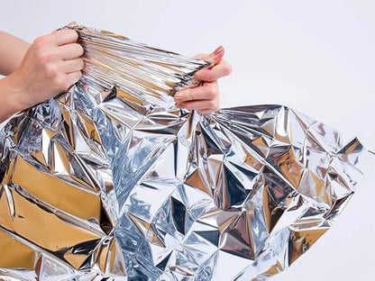 Emergency Blankets Pack of 10 – Mylar Thermal Space Blanket - Image 7