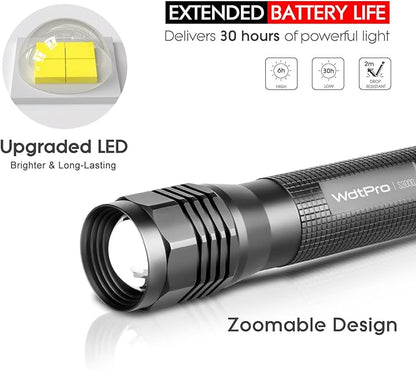 WdtPro High-Powered LED Flashlight S3000, Super Bright Flashlights - Image 4