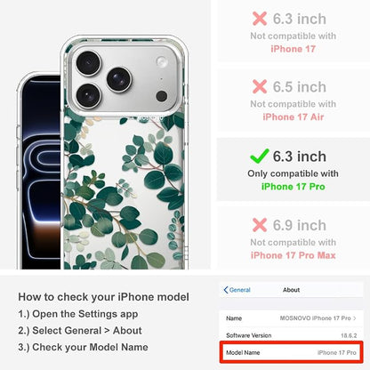 MOSNOVO for iPhone 17 Pro Case | Military Grade 6.6ft Drop Tested | Camera - Image 2
