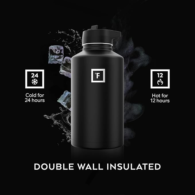 IRON °FLASK Camping & Hiking Hydration Flask - 64 oz Dark Rainbow - Image 4