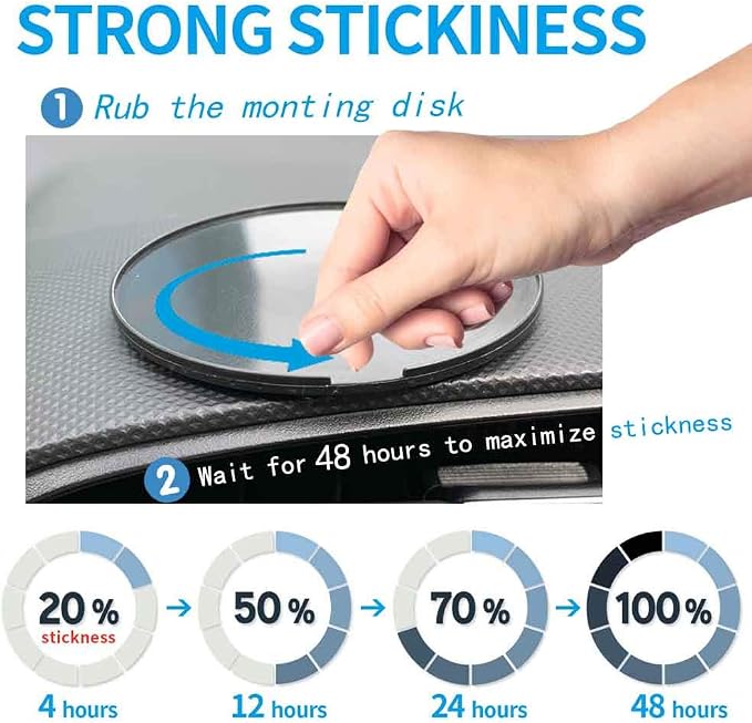 Randconcept - 95mm Adhesive Dashboard Pad Mounting Disk - Image 6