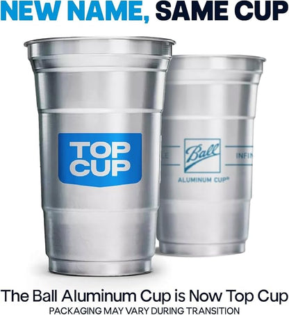Top Cup – 24 Ounce, Reusable Aluminum Party Cups | Cold-Holding, Recyclable - Image 6
