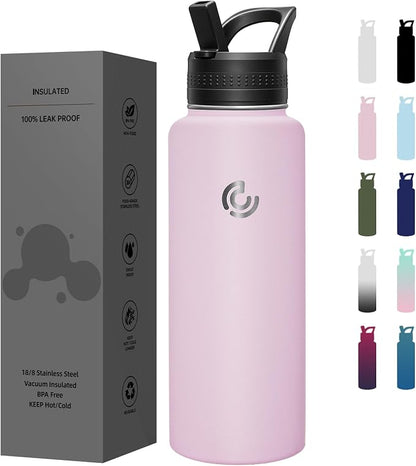 COKTIK 40oz Sports Water Bottle, Stainless Steel Water Bottle by coktik