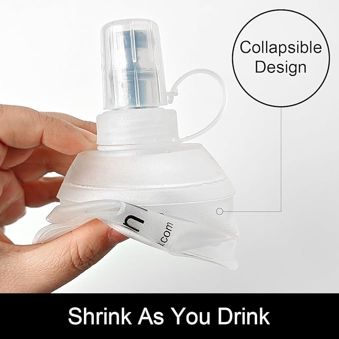 WILDREEDS 250ml Soft Flask, TPU Collapsible Soft Water Bottle - Image 4