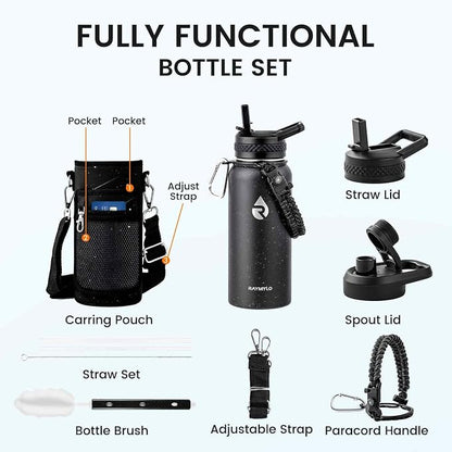 RAYMYLO Insulated Water Bottle 32 oz, Triple Wall Vacuum Stainless Steel - Image 7