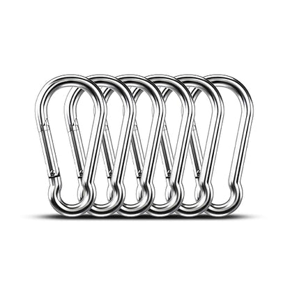 Large Carabiner Clip Hooks, 304 Stainless Steel Spring Snap Hook Fits Camping by KINLINK