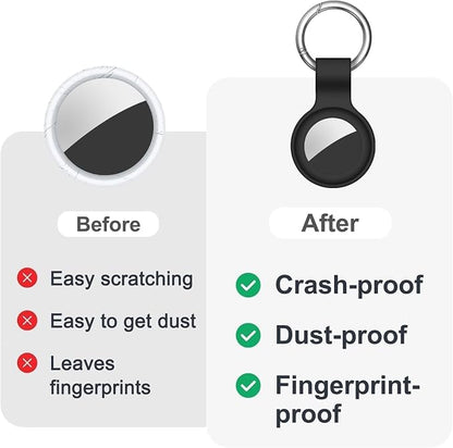 Linsaner Case for AirTag 2nd Gen & 1st Gen, Silicone Holder Keychain Key Ring - Image 7