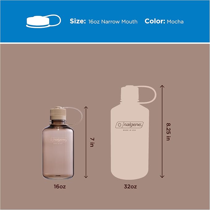 Nalgene 16 oz Narrow Mouth Water Bottle | BPA-Free, Durable & Leak Proof - Image 5