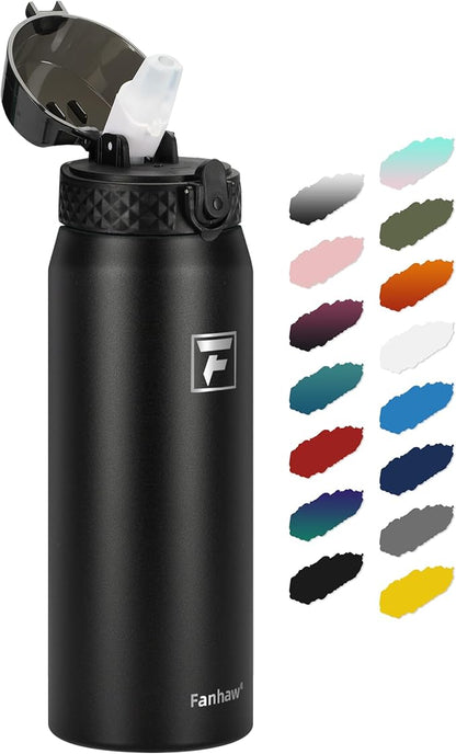 Fanhaw 24 oz Insulated Stainless Steel Water Bottle by FANHAW