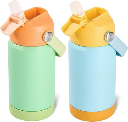 Kerilyn 12oz Kids Water Bottle 2 Pack, Stainless Steel Insulated Water Bottle by Kerilyn