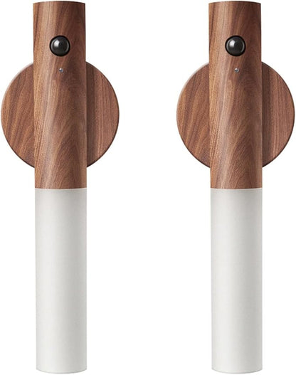 LANDGOO Wooden Motion Sensor Lights Indoor, Magnet Body Hallway Rechargeable by LANDGOO