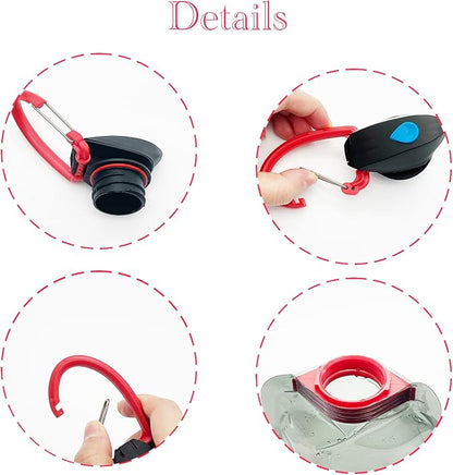 4 Pack 25oz Collapsible Water Bottles, 4 Colors Reusable Leakproof Water Bags - Image 3