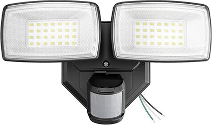Onforu 32W 2 Head Motion Sensor Outdoor Lights, 3200LM 6500K LED Security Light by Onforu