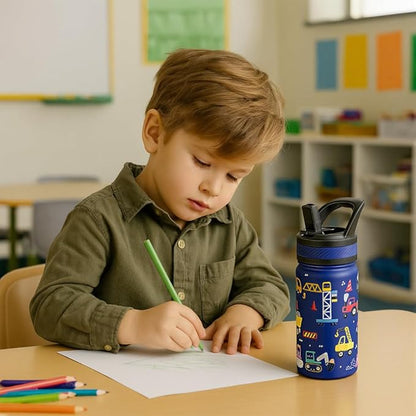 Fanhaw 18 Oz Kids Insulated Water Bottle - Image 6