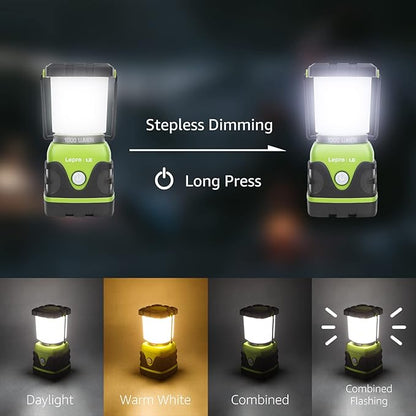 LE 1000LM Battery Powered LED Camping Lantern, Waterproof Tent Light - Image 4