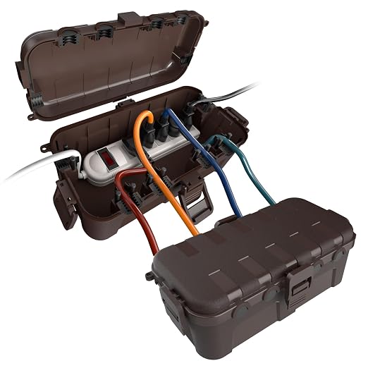 Flemoon Outdoor Electrical Box Waterproof, Medium Weatherproof Electrical Box by FLEMOON