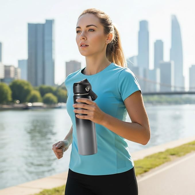 Fijinhom 24oz Insulated Stainless Steel Water Bottle, Wide Mouth Double Wall - Image 3
