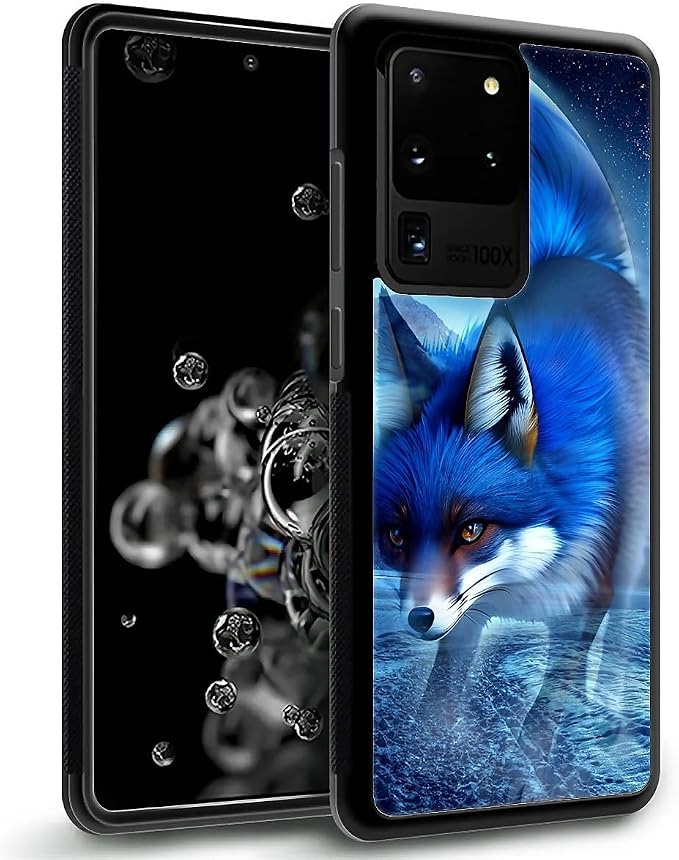 for Samsung Galaxy S20 Ultra Case, Snowy Mountain Fox Lake Pattern Graphic - Image 2