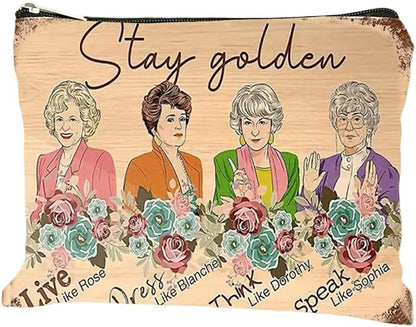 Stay Golden Women's Cosmetic Bag by MONNYCAR