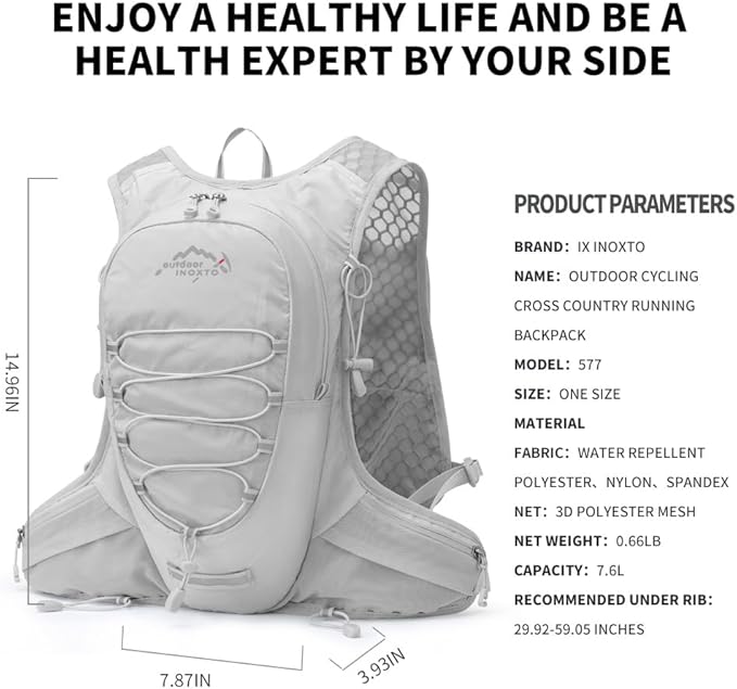 IX INOXTO Running Hydration Vest - Image 2