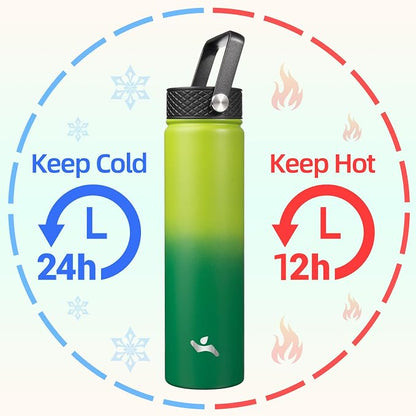 Konokyo Insulated Water Bottle 24oz Stainless Steel Sport Bottles - Image 2
