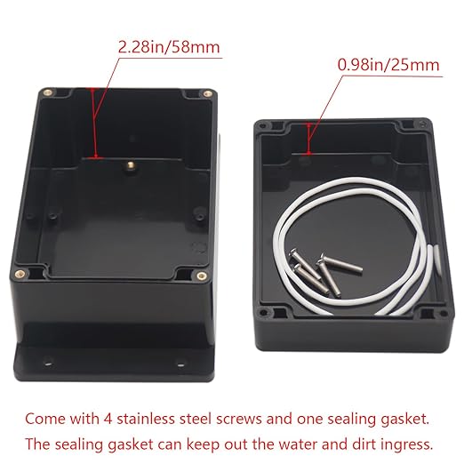 Junction Box IP65 Waterproof ABS Plastic Electrical Project Case Power Junction - Image 4