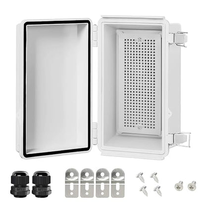 LeMotech Electrical Box, IP67 Waterproof Hinged Cover Stainless Steel Latch by LeMotech
