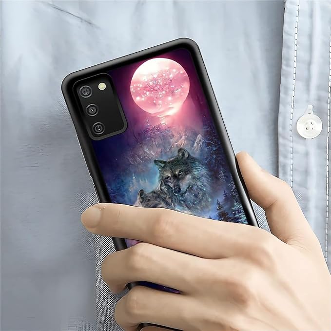 for Samsung Galaxy S20 FE Case, Star Two Wolfs Howling Pattern Graphic Design - Image 7