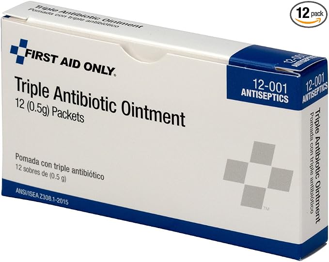 First Aid Only 12-001 Triple Antibiotic Ointment Packet by FirstAidOnly