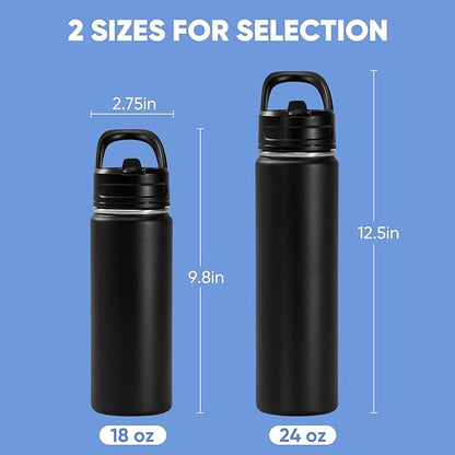 Fijinhom 18oz Insulated Stainless Steel Water Bottle - Image 2