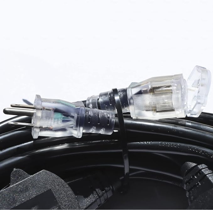 25Ft Power Extension Cord 3 Prong, 12 Gauge SJTW 5-15R Cable Male Plug to - Image 6