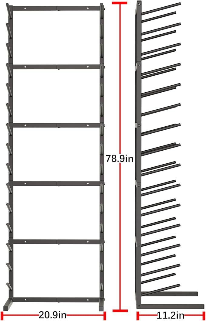 GIOTORENT Wall Mount Blueprint Storage Rack, 15-Tier Heavy Duty Blueprint Holder - Image 3