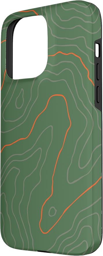 Backcountry Topo Guide Orange Lines Topographical Map Case - Image 2