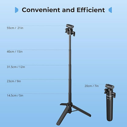 SmallRig Action Camera Selfie Stick Tripod, 7.8-21.6in Extendable, 360° Ball - Image 5