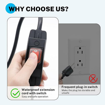 FIRMERST 1875W Outdoor Extension Cord - Image 3