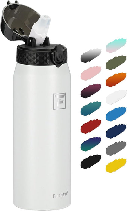 Fanhaw 24 oz Insulated Stainless Steel Water Bottle by FANHAW