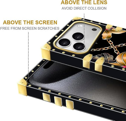 for iPhone 17 Pro Case Luxury Golden Decoration - Image 7