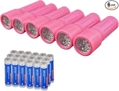 9-LED Mini Flashlight, Small Multicolor Flashlights by Hilngav
