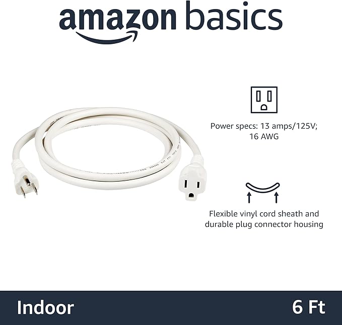 Amazon Basics 3-Prong Extension Cord - Image 2