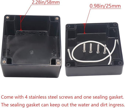 Project Box IP65 Waterproof Junction Box ABS Plastic Black Electrical Boxes DIY - Image 4