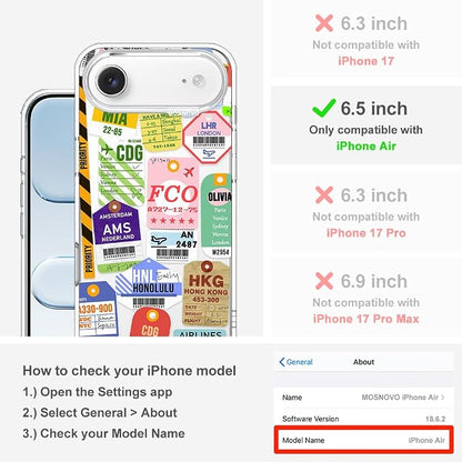 MOSNOVO for iPhone Air Case | Military Grade 6.6ft Drop Tested | Camera Control - Image 2
