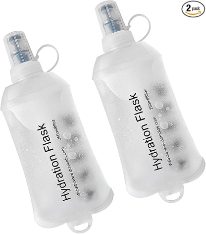 WILDREEDS 250ml Soft Flask, TPU Collapsible Soft Water Bottle by WILDREEDS